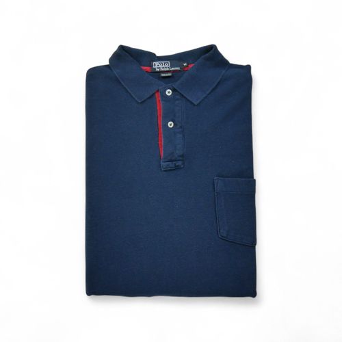 Reconditionné - Polo Manches Longues Homme - Taille M - Homme - Marine