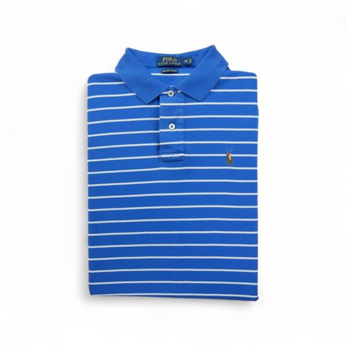 Reconditionné - Polo Manches Courtes Homme Bleu - Taille M - Homme - Bleu