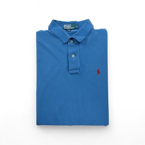 Reconditionné - Polo Manches Courtes Homme Bleu - Taille L - Homme - Bleu