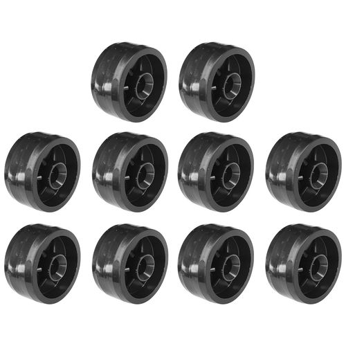 meimieshop-10X Roulette Plastique Rigide Noir 30Mm Universelle Galet Poulie Roue Rouleau Meuble Porte Coulissante Tiroir Lit Placard