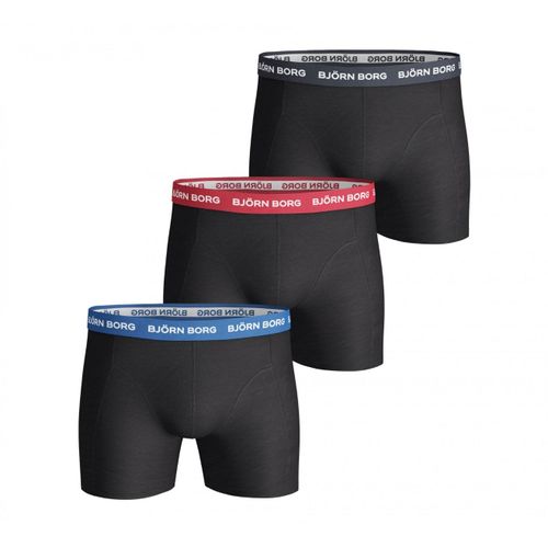 Björn Borg 3-Pack Boxers Contrast Solids Noir