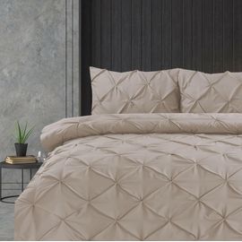 LETNERNY-Parure De Lit 3 Pièces En Microfibre Douce À Plis