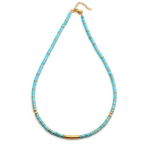 Collier Perles Heishi Turquoise Gili
