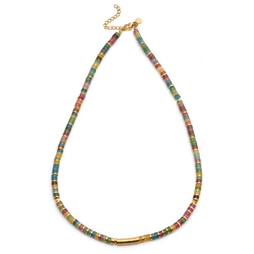 Collier Perles Heishi Tourmaline Gili