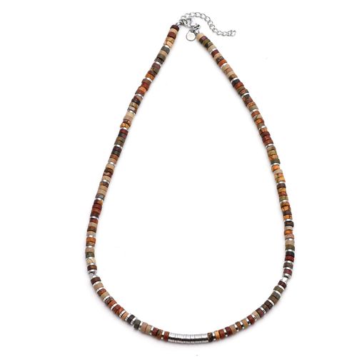 Collier 4mm Perles Heishi Jaspe Picasso Gili