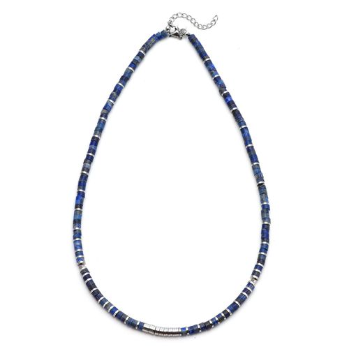 Collier 4mm Perles Heishi Lapis Gili