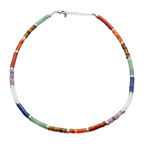Sautoir Chakra Perles Heishi 7 Chakras