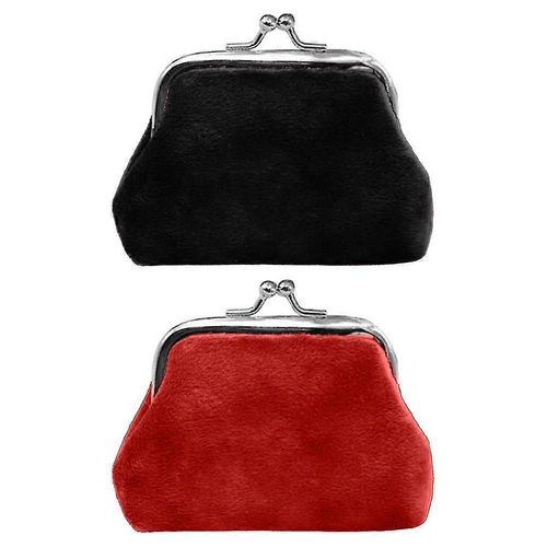 Porte-Monnaie En Peluche Couleur Bonbon Pour Enfants, Automne/Hiver, Sac À Monnaie En Tissu Pour Étudiants