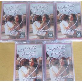 Lot De 5 Cassettes Audio "Les Plus Belles Chansons D'Amour"