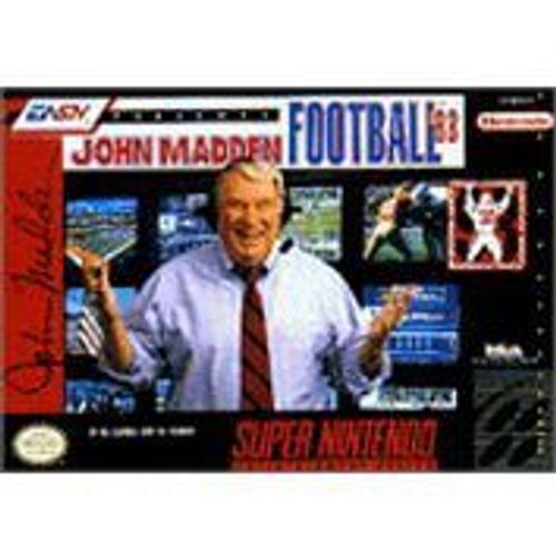 John Madden Football 93 Snes Super Nintendo