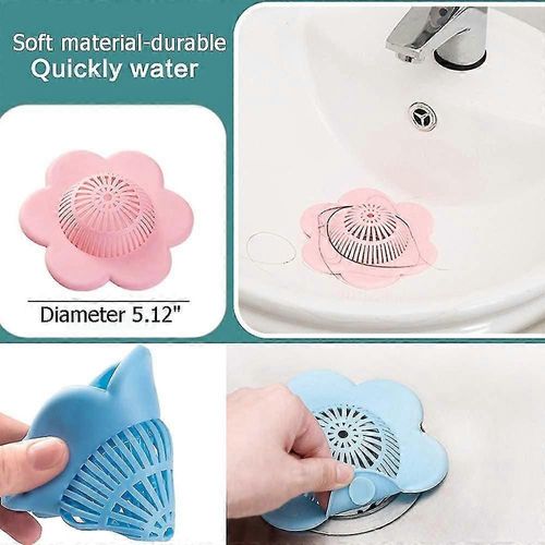 Bouchons de douche en silicone avec ventouses, pour baignoire et douche, 4 pièces