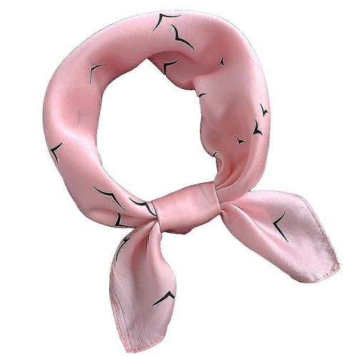 Foulard Carré En Satin De Taille Moyenne, Toucher Soie, Pour Femme, 8657
