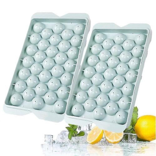 Bacs À Glaçons Ronds Avec Couvercle, Mini Bacs À Glaçons Ronds Pour Congélateur, Lot De 3 Moules À Glaçons