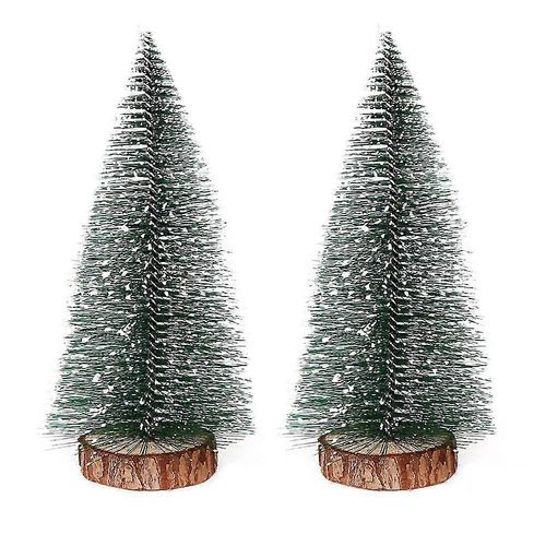 Mini sapins de Noël, sapins avec socle en bois, sapins de table pour la décoration de la cuisine