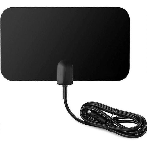 Antenne TV, amplificateur HDTV, antenne numérique HDTV, récepteur TV ultra-plat d'intérieur avec antenne pour DVB-T/DVB-T2, prend en charge les signaux 4K 1080 HD/VHF/UHF/Free Channel.