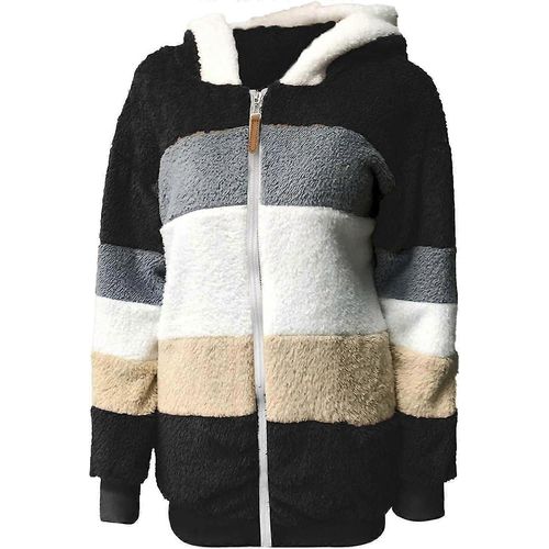 Vestes À Manches Longues Et Fermeture Éclair Pour Femmes, Décontractées, Couleur Unie, Polaire Ample, Courtes, Avec Poches