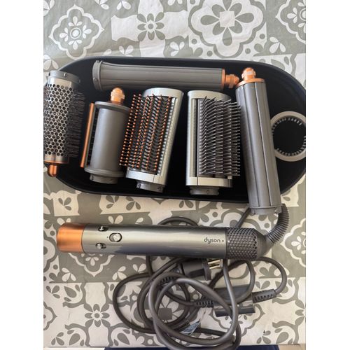 Dyson Airwrap ¿ Nickel Cuivré ¿ Très Bon État ¿ Garantie + Facture ¿ Boîte en Cuir