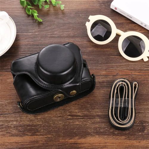 Pour Fujifilm X100V X100F X100T X100S X100 série sac pour appareil photo bandoulière étui en cuir PU housse de protection offre spéciale sacs pour appareil photo-Noir