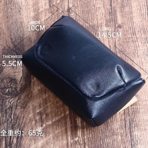 Sac pour appareil photo en cuir PU, housse souple pour Fujifilm X100F X100T X100S X10S X70 Leica DUXL X X2 Canon G7X II G7XIII G5XII-Noir