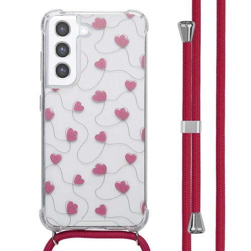 Imoshion Coque Design Avec Cordon Samsung Galaxy S21 Fe Dusty Rose Connected Hearts