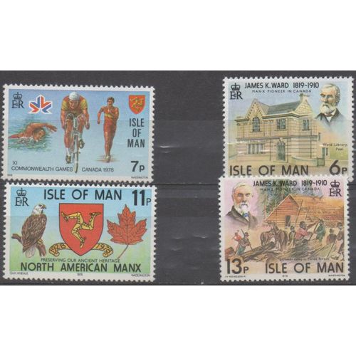 Ile De Man Timbres Divers 1978