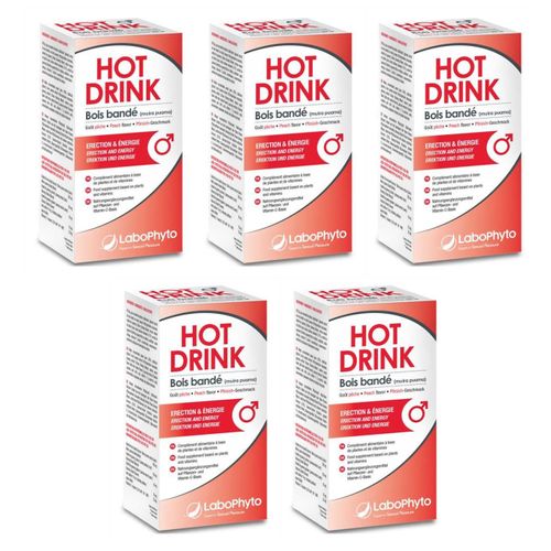 Labophyto Lot De 5 Boissons Aphrodisiaque Pour Homme Hot Drink - 250ml 