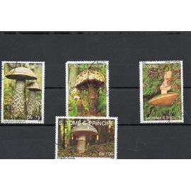 Sao Tome Timbres Les Champignons