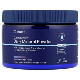 Trace, Poudre Minérale Quotidienne Concentrace®, Açaï Bleu Naturel, 132 G 