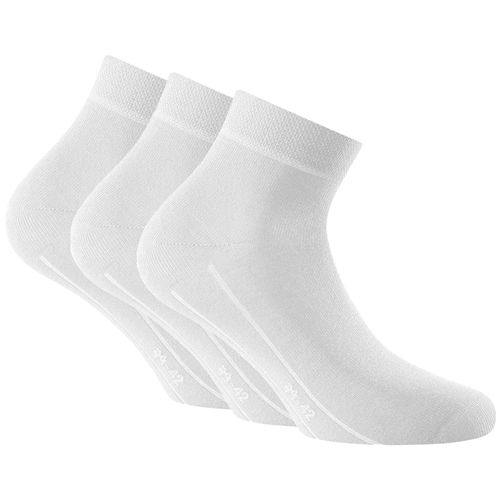 Rohner - Rohner Basic Sneaker Plus 3er Pack - Chaussettes Multifonctions Taille 35-38, Blanc