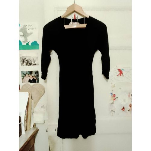 Robe Col En V 34 Xs Zara Basic Vintage Années 90.