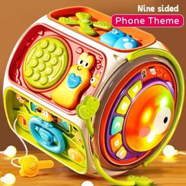 Jouet De Téléphone Portable Pour Enfants, Haut-Parleur Mobile Musical Avec Son Et Lumière, Jouet De Développement Éducatif Pour Bébé, Cadeaux Pour Enfants De 12 Mois--Phone Style