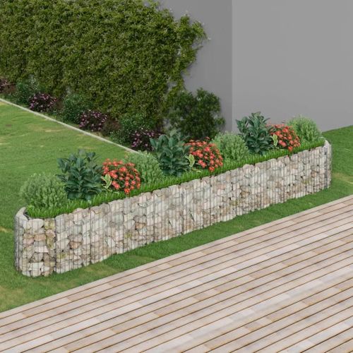 Prolenta Premium - Lit Surélevé À Gabion Fer Galvanisé 400x50x50 Cm