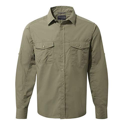 Craghoppers - Kiwi L/S - Chemise Taille S, Vert Olive