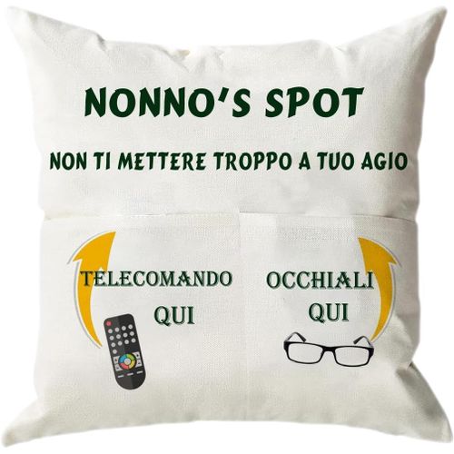 lbgwp60-Cadeau Grand-Père Taies D'Oreiller Pour Coussin Décoratif, 45 X 45 Cm, Cadeau De Noël, Idées Amusantes Pour Anniversaire Grand-Père