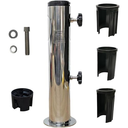 Lbgwp60-Support De Parasol De Rechange En Acier Inoxydable Pour Pied De Parasol En Granit, Parasol En Béton, Support En Fonte Avec Vis De Blocage, Réductions De Vis, Inserts De Disques