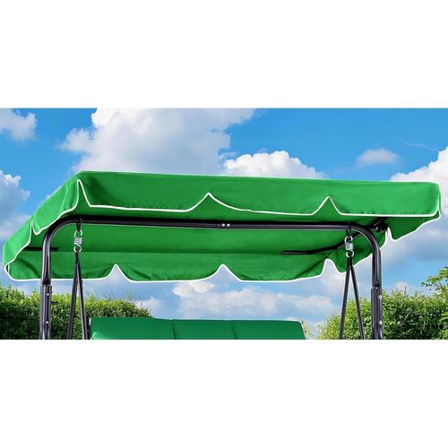 Lbgwp60-Toit De Balançoire Hollywood Imperméable,Canopée Balancelle Pour Balançoire Hollywood Avec Fastening Tape,Hollywood Balançoire Auvent De Jardin Avec 4 Tunnels Réglables (Grün)