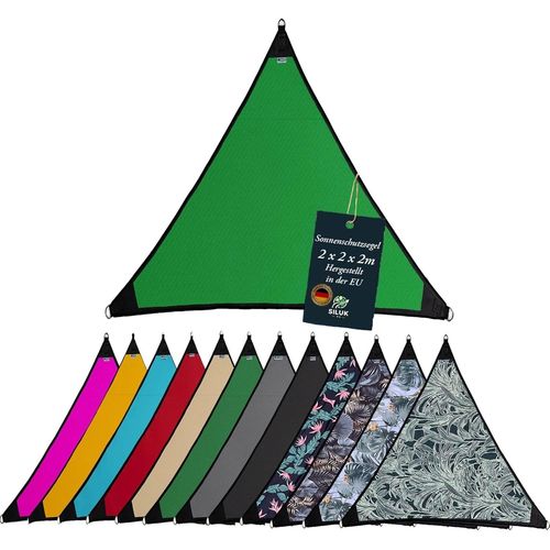 Lbgwp60-Voile D'ombrage Imperméable - Protection Solaire De Jardin - Avec Fixations En Lin - 100 % Protection Contre Les Rayons Uv (2 M X 2 M, Vert)