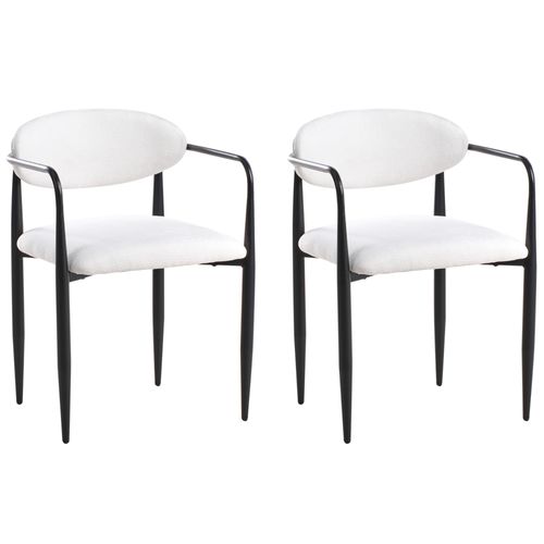 Lot De 2 Chaises Tanevik Blanc Cassé