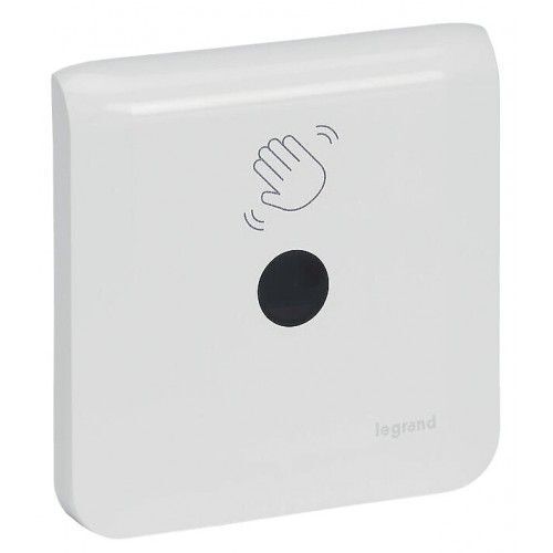 Interrupteur ss contact commande de porte 2 modules blanc antimicrobien Mosaic LEGRAND