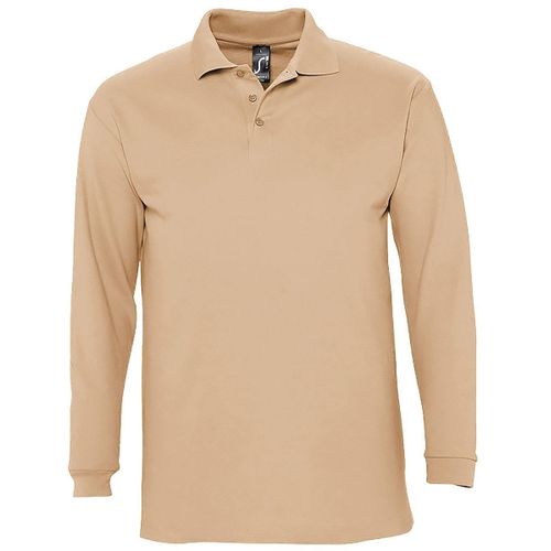 Polo Manches Longues - Homme - 11353 - Beige Sable