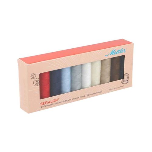 Kit De 10 Bobines De Fil À Coudre Seralon 100 M ¿ Mettler
