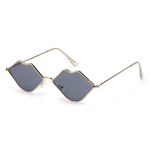 Lunettes De Soleil En Forme D'étoile Sans Monture Pour Hommes Et Femmes,Lunettes De Conduite,Lunettes De Fête,Pentagramme Drôle,Décor De Noël - Type Gold-Black Grey