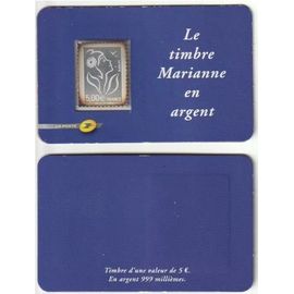 timbre Marianne en argent 999 millièmes Timbre en argent Marianne 6 - Collection