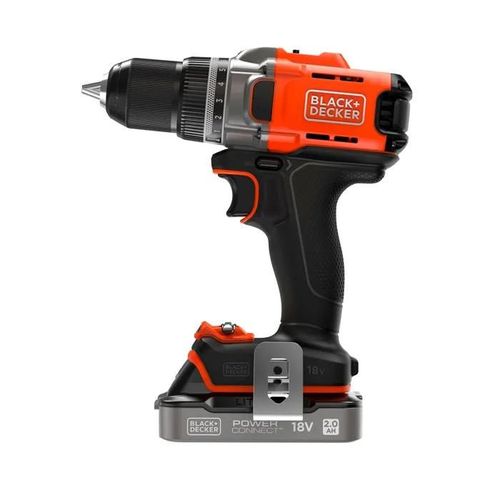 BLACK+DECKER Perceuse Visseuse Éco-Responsable 18V 2 Batteries 2Ah ¿ En Mallette - BCD382D2XK-QW