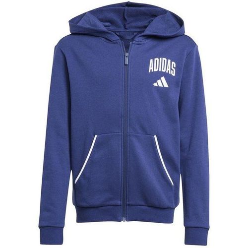 College Full Zip Gilet En Coton Garçons - Bleu Foncé