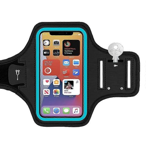 Brassard De Course Étanche Pour Téléphone Portable, Pour Homme Et Femme, Idéal Pour Le Fitness En Plein Air (Bleu)