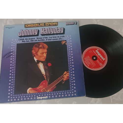 Lp Johnny Hallyday ‎– Johnny Hallyday Volume 2  Impact ‎– 6371 141