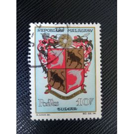 Timbre Madagascar Y T 389 Armoiries De Tuléar 1964 (010609 )
