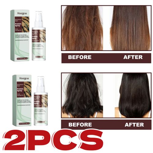 2pcs Soin Des Cheveux, Sérum Protéiné Réparateur, Hydrate Les Cheveux Forts Et Lisses 
