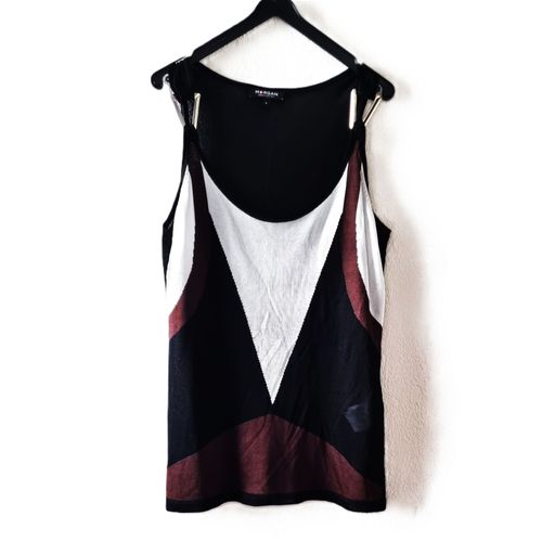 Top Morgan Taille L Multicolore Viscose État Neuf